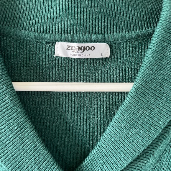 Zeagoo green sweater Size L - Picture 2 of 3